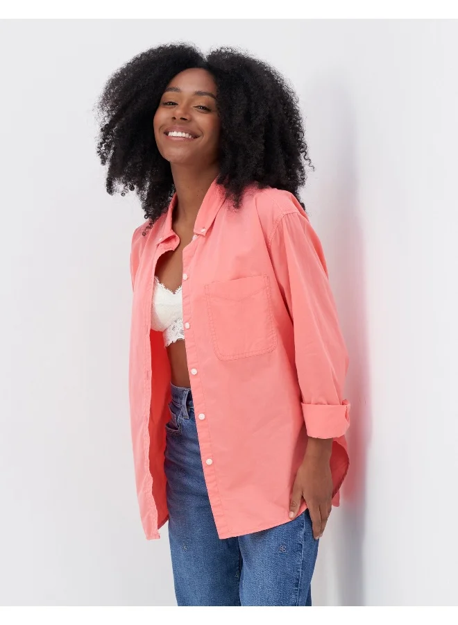 امريكان ايجل AE Oversized Oxford Button-Up Shirt