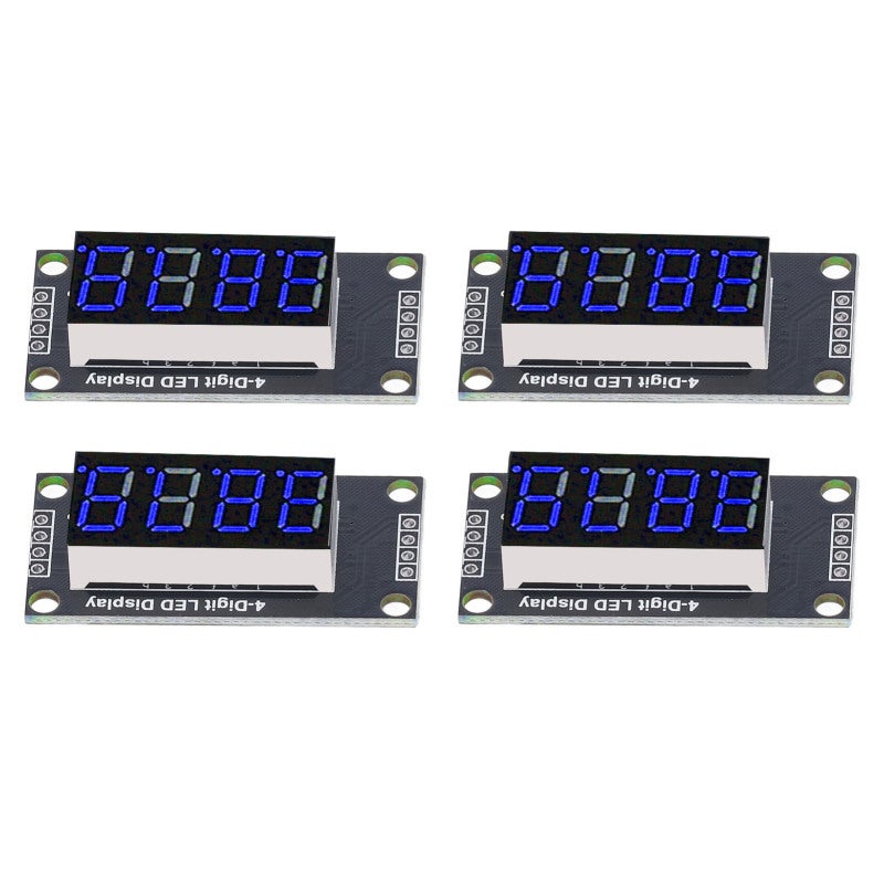 وحدة عرض LED ذات 7 مقاطع و4 أرقام بحجم 0.36 بوصة مع شريحة تشغيل TM1637 - شاشة أنبوب رقمي مع لوحة PCB - سهلة التركيب للتحكم في المعدات الذكية - Image 5