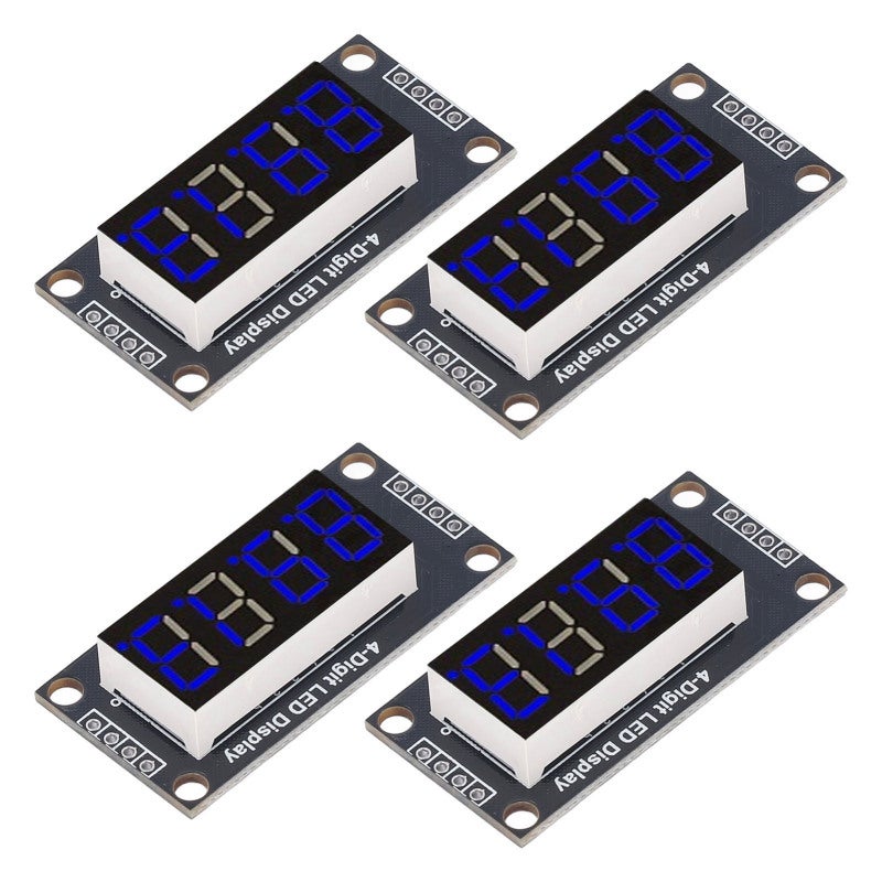 وحدة عرض LED ذات 7 مقاطع و4 أرقام بحجم 0.36 بوصة مع شريحة تشغيل TM1637 - شاشة أنبوب رقمي مع لوحة PCB - سهلة التركيب للتحكم في المعدات الذكية - Image 2