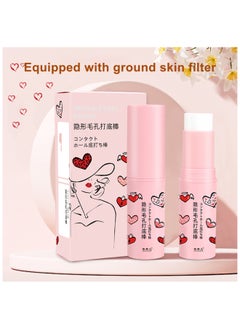 Maykawe Invisible Pore Face Primer, Long Lasting Base Makeup Stick,  Lightweight Matte Finish Invisible Pore Primer Stick, Gentle And Oil Control Concealer For Flawless Makeup  - Image 2