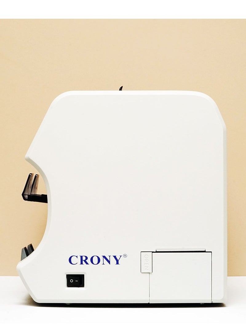 Crony S200 High-Speed Smart Bill Counter – 1000 Notes/Min, 500-Note Hopper Capacity, Advanced Detection (UV, Magnetic, IR Light, 2-CIS), Built-in Thermal Printer, Touch Screen Interface, USB/RS-232/RJ-11 Ports, External Display Support, 1-Year Warranty" - Image 5