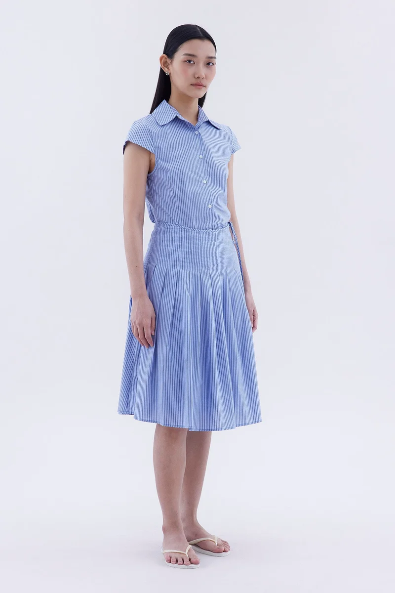 ذا اديتورز ماركت Loona Cap Sleeve Fitted Shirt
