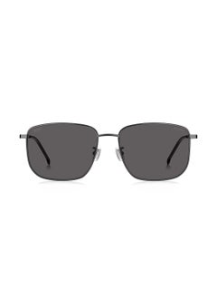 HUGO BOSS نظارة شمسية مستطيلة مستقطبة للرجال - Boss 1619/F/S رمادي ملليمتر - مقاس العدسة: 58 ملم  - Image 3