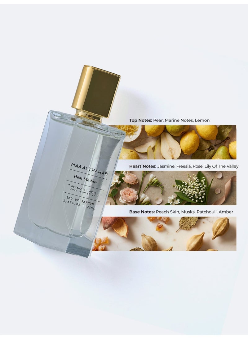 ماء الذهب | هير مي ناو | أو دو بارفان | عطر نسائي ثابت يدوم طويلاً وبرائحة آسرة | 75 مل | للنساء اللواتي يجسدن الثقة والأناقة - Image 3