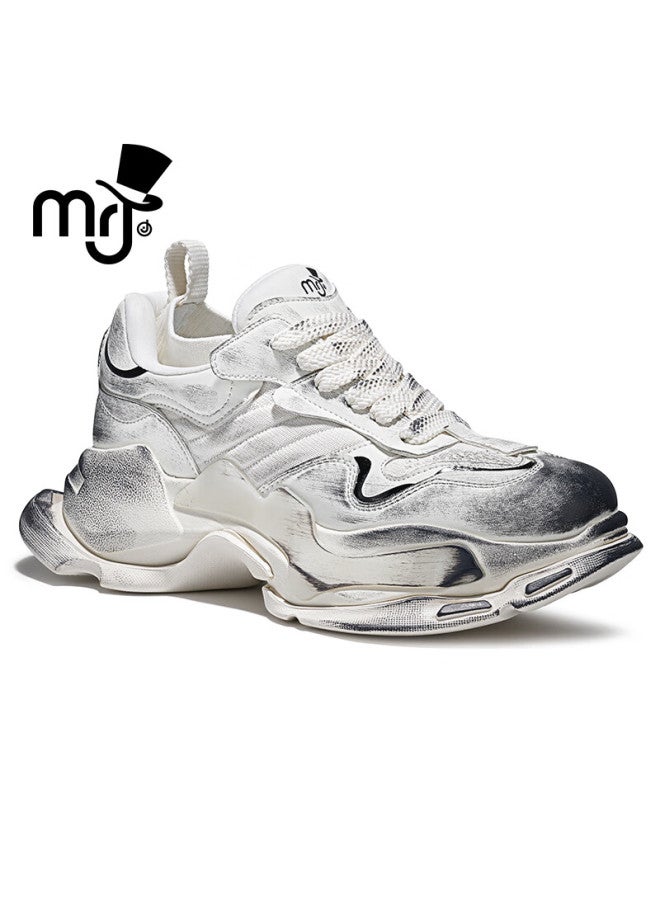 Mrj Jay Chou Original Brand Shoes Extra Large Size Series Retro Casual Comfortable Height Increasing Durable Lightweight Non-slip Low Top - Image 1
