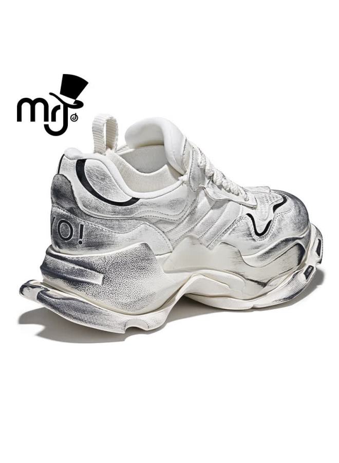 Mrj Jay Chou Original Brand Shoes Extra Large Size Series Retro Casual Comfortable Height Increasing Durable Lightweight Non-slip Low Top - Image 3