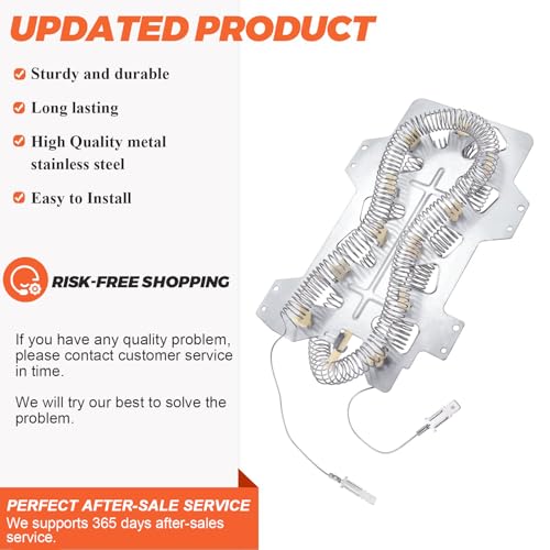 Beaquicy 2025 Upgraded DC47-00019A Dryer Heating Element Kit by Beaquicy - Replacement for Samsung Dryer dv42h3000ew/a3 dv42h5000ew/a3 - Includes DC96-00887A & DC47-00016A Fuse & DC47-00018A Thermostat - Image 4