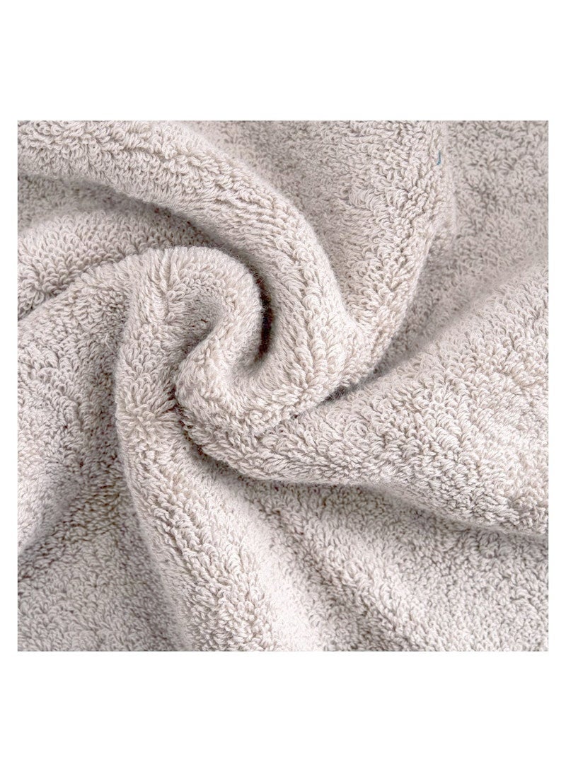 MONO Luxury Bath Towels Set 3 Pack, Towel Set 100% Cotton (1 Large Bath Towel, 1 Hand Towel, 1 Washcloth) Ultra Soft and Highly Absorbent, for Bathroom, Hotel, Spa, Beach and Gym-Brown - Image 5