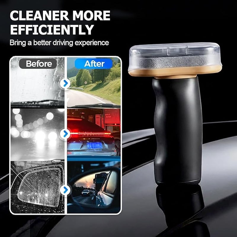 Upgrade Handheld Glass Oil-Film Remover Emulsion, 2026 Emulsion Cleaner Glass Cleaning Board for Clarity, Automotive Oil Film Cleaning Brush for Car (1 pack) - Image 3