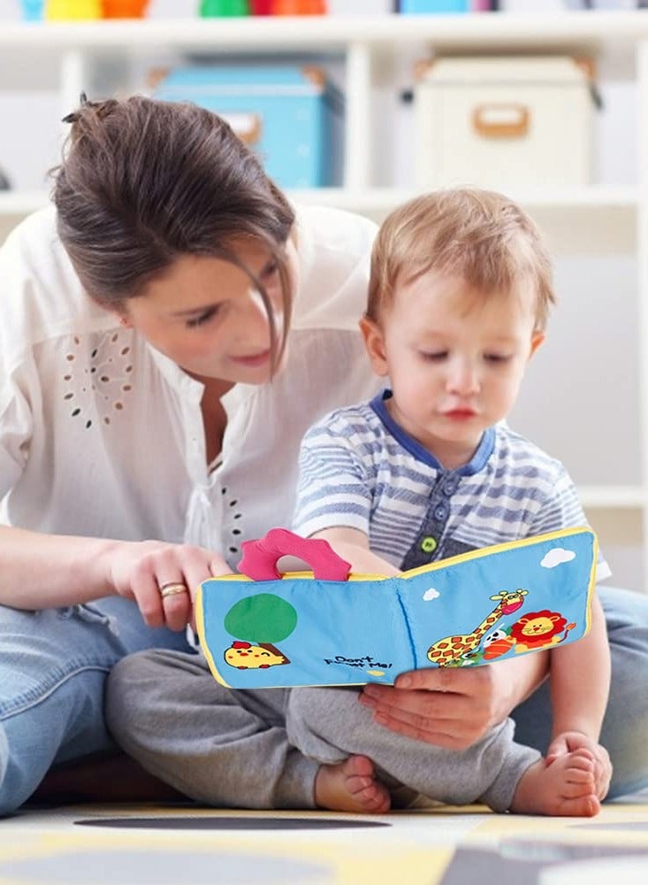 Zikra Montessori Activity Quiet Book - Travel Toy Cloth Book for Toddlers - 10 Topics, Activities for Early Learning How to Basic Life Skills for Toddlers, Interactive Book for Busy Boys and Girls (Yellow) - Image 3