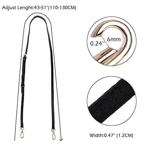 LIVE UP Full Grain Purse Strap Genuine Leather Replacement for Cross Body Bag Handbags(Expresso) - Image 4