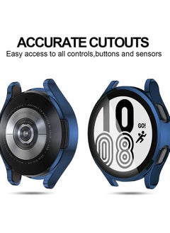 KASTWAVE Case for Galaxy Watch 4 44mm with Screen Protector 3 Pack Soft TPU Slim Fit Full Ultra Thin Scratch Resistant Bumper Simplicity Protective Cover Samsung 44mm Accessories  - Image 3