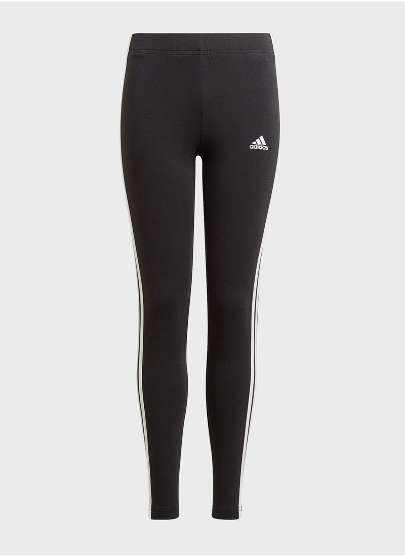 Adidas - Youth 3 Stripe Leggings - Image 1