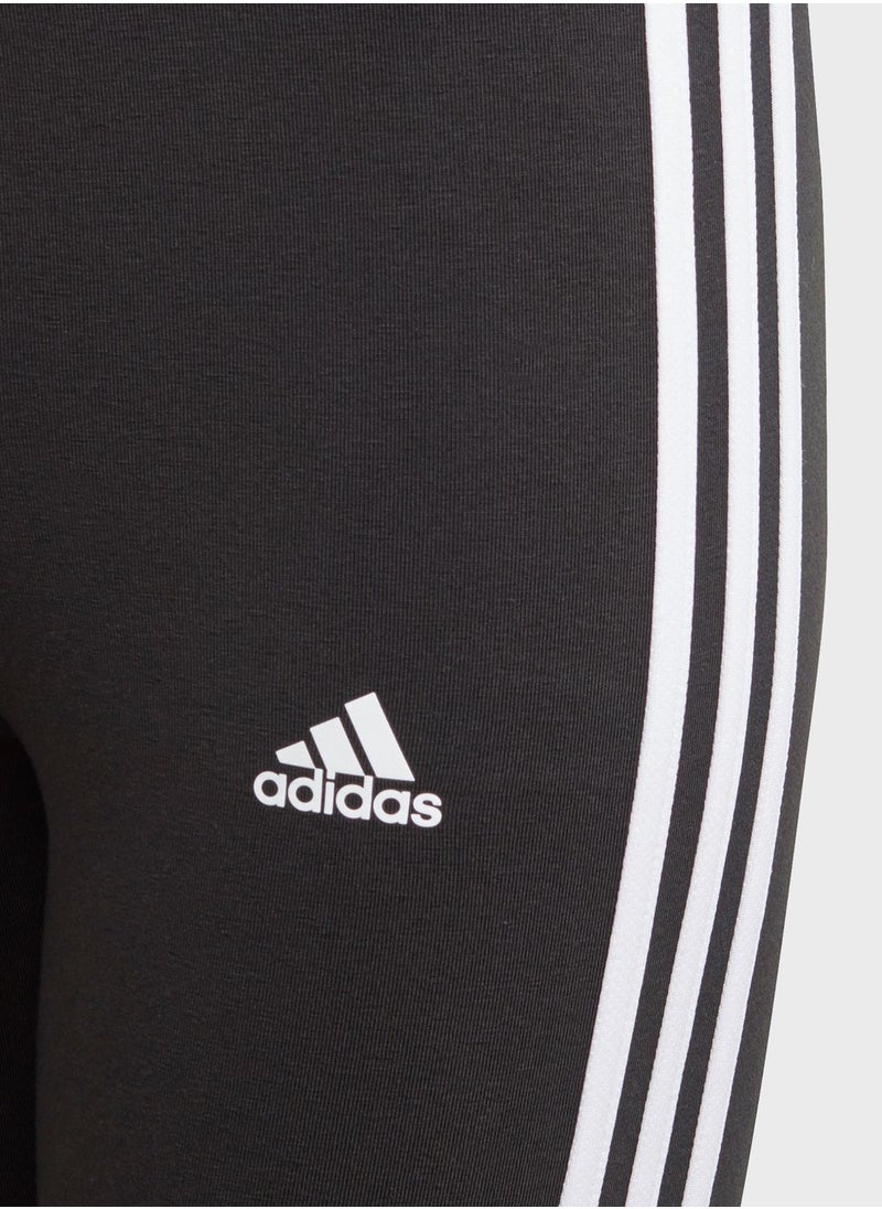 Adidas - Youth 3 Stripe Leggings - Image 1