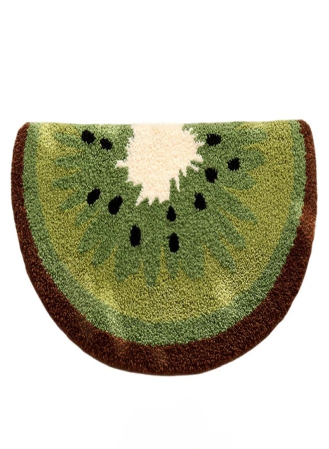 Ankah Fruit Bath Mats Cute Bathroom Rugs, Particularly Absorbent, Very Soft, and Dry Fast That Fits for Kid's Room, Bathroom or Other Room, 17.7" x 31.5", Kiwi - Image 2