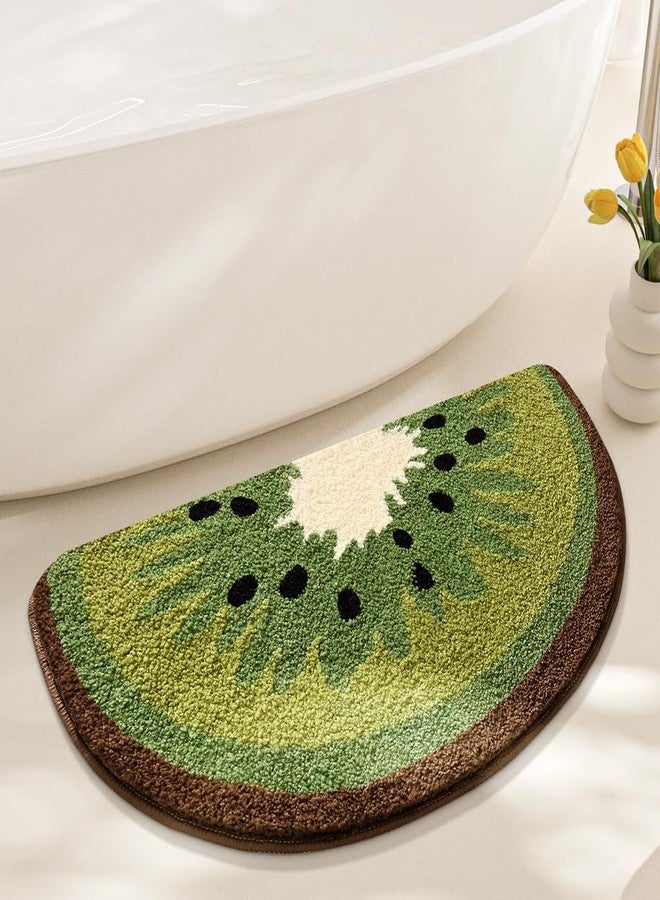 Ankah Fruit Bath Mats Cute Bathroom Rugs, Particularly Absorbent, Very Soft, and Dry Fast That Fits for Kid's Room, Bathroom or Other Room, 17.7" x 31.5", Kiwi - Image 5