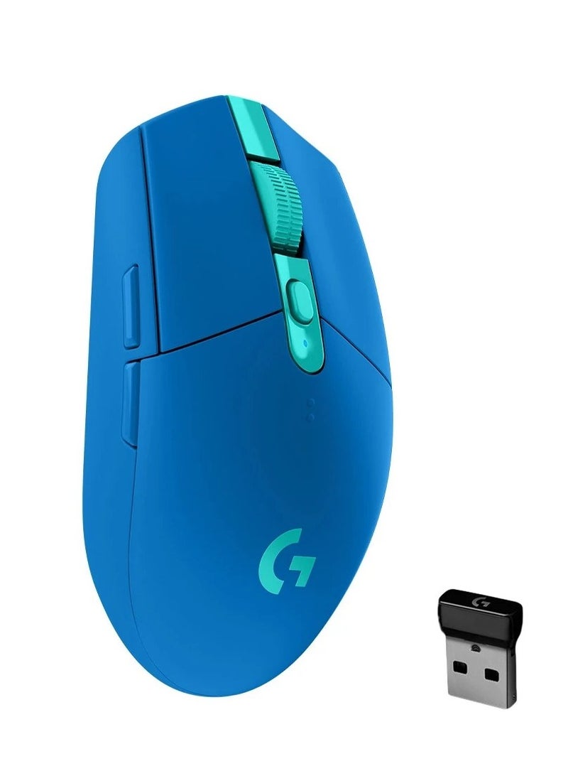 Logitech G304 Lightspeed wireless gaming mouse,HERO Sensor,Zero smoothing/acceleration/filtering,200 – 12,000 DPI,6 Programmable Button,250h Battery Life,On-Board Memory,Blue - Image 1