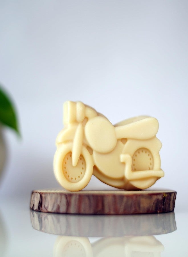 SANS VALLEY Kids Oat Milk Moisturizing Butter Soap for Dry Skin | Gentle for Sensitive Skin | with Natural Mango & Cocoa Butter | Natural cold process soap | Cute Bike shape | 100 grams - Image 1