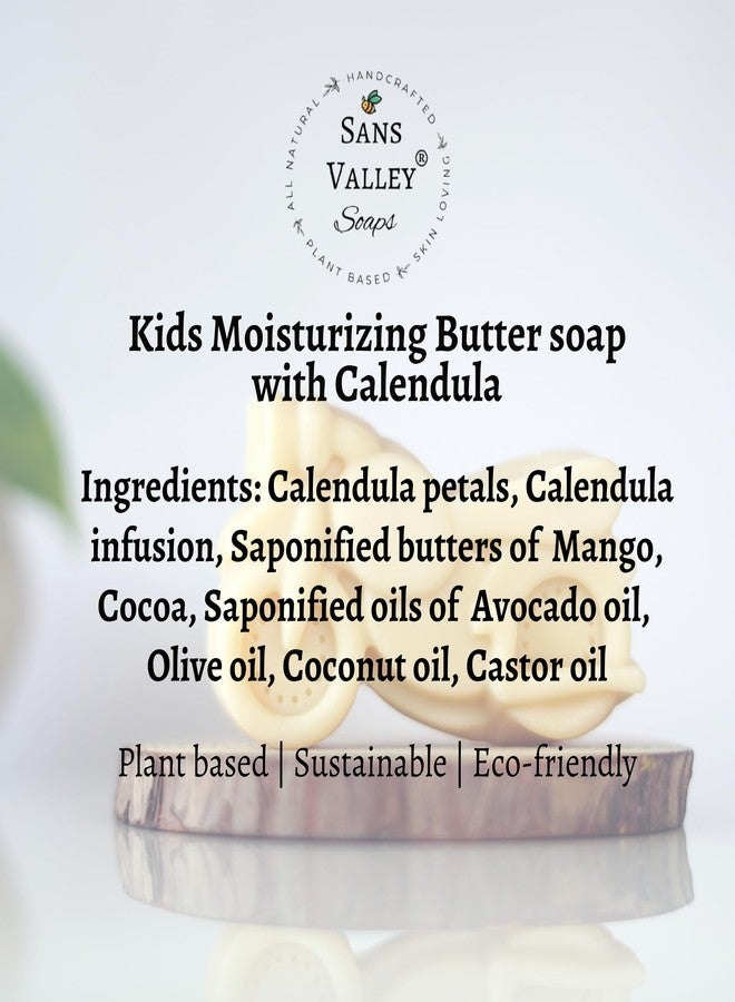 SANS VALLEY Kids Oat Milk Moisturizing Butter Soap for Dry Skin | Gentle for Sensitive Skin | with Natural Mango & Cocoa Butter | Natural cold process soap | Cute Bike shape | 100 grams - Image 3