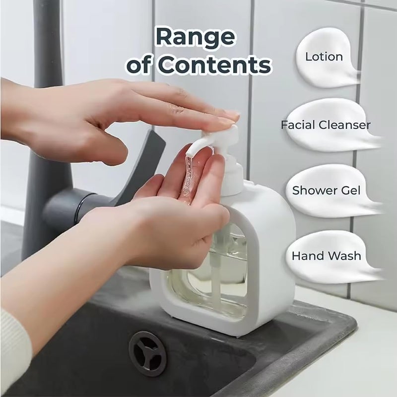 DARDRIS Multipurpose Reusable Liquid Bottle | Modern Detachable Soap Dispenser | Soap Dispenser for Liquid, Shampoo, Conditioner, Shower Gel, Hand Wash - Image 2