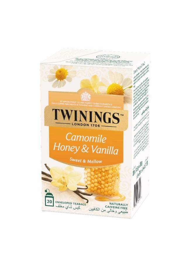 Twinings Infusion Camomile Vanilla & Honey  20 Tea Bags 46 Grams - Image 3