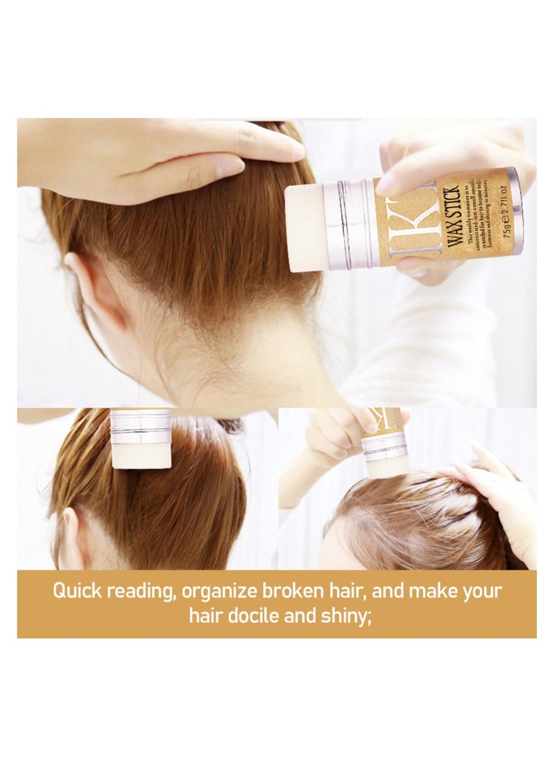 Estelle Strong Hold Hair Wax Stick Styling Hair Frizz Fixed Fluffy Children Men and Women Styling hair wax stick 75g - Image 3