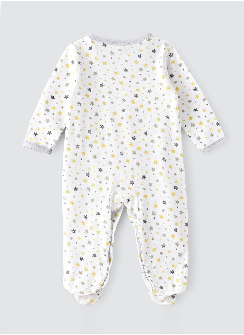 Tiny Hug Newborn Boy's Sleep Suit with Mittens, Soft and Comfortable Sleepwear for Baby Boys  - Image 2
