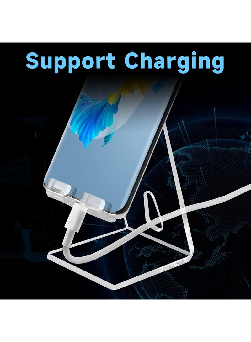 TPGP Acrylic Cell Phone Stand, Office Phone Holder, Office Desk Accessories Clear Phone Stand - Image 5