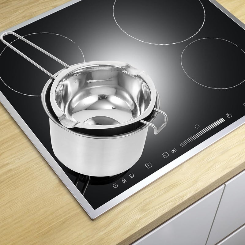 Stainless Steel Double Boiler Pot Melting Bowl 1 Set Stainless Steel Double Boiler Pot for Chocolate Melting Butter Wax Cheese Candy Warmer Cooking Baking - Image 2