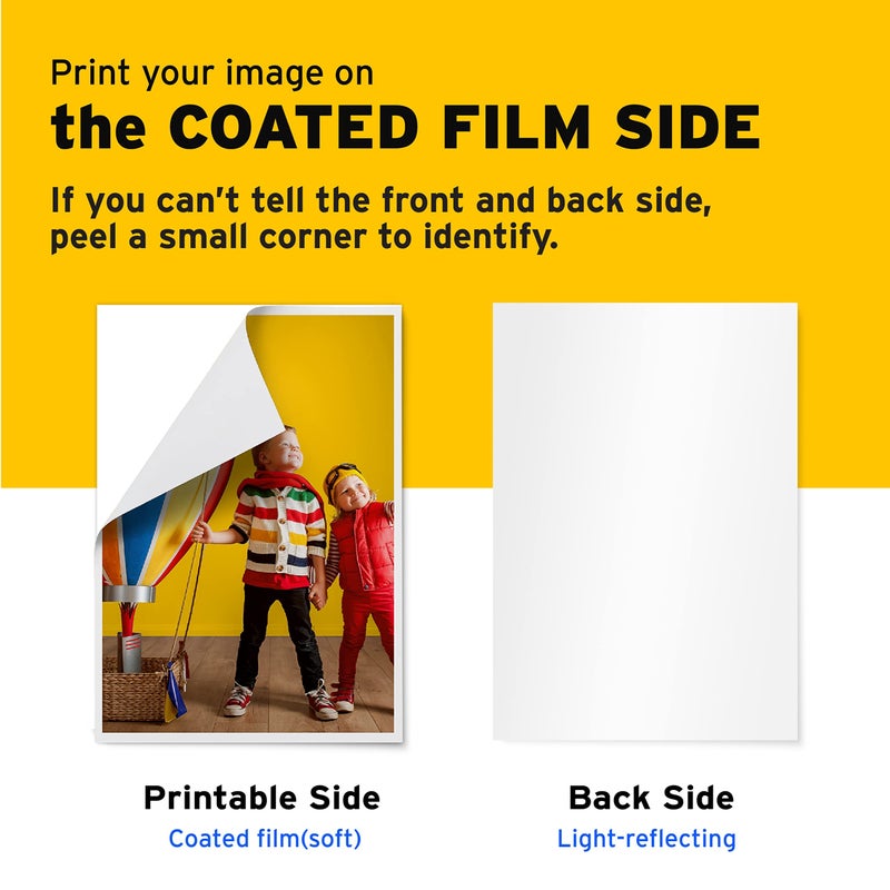 Printers Jack ورق نقل حراري من برينترز جاك للملابس الداكنة 20 ورقة 8.3x11.7" ورق نقل تي شيرت لطابعة نفث الحبر قابل للغسل، متين، يدوم طويلاً، بدون تشقق - Image 5