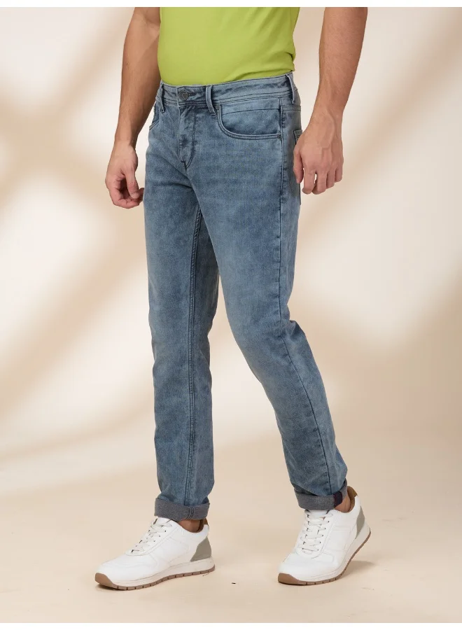 Being Human Mens Grey Tone Slim Fit Denims