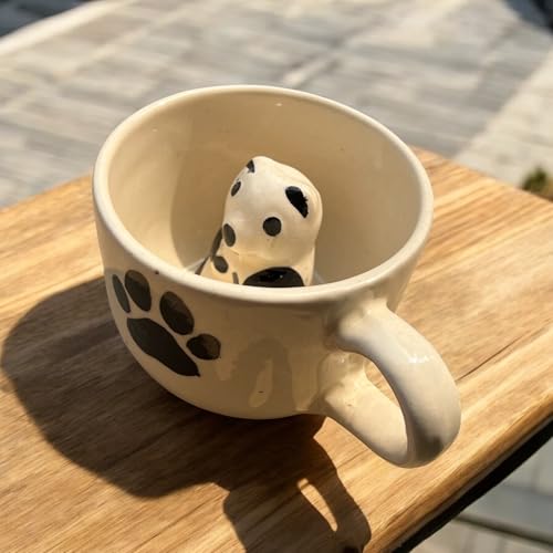 BACKKSPACE RETAIL 3D Animal Coffee Mug Comes with A Cute Panda Inside | Creative Morning Animal Cup for Hot and Cold Tea Milk Coffee | Perfect for Kids Decorations Best Office Cup (Ceramic), 350 ML - Image 3