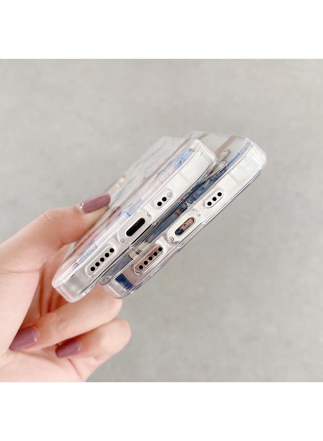 Zaboon Case For iPhone 11 Pro Max High Translucent Electroplating Flower Pattern TPU + PC Shockproof Case - Image 3