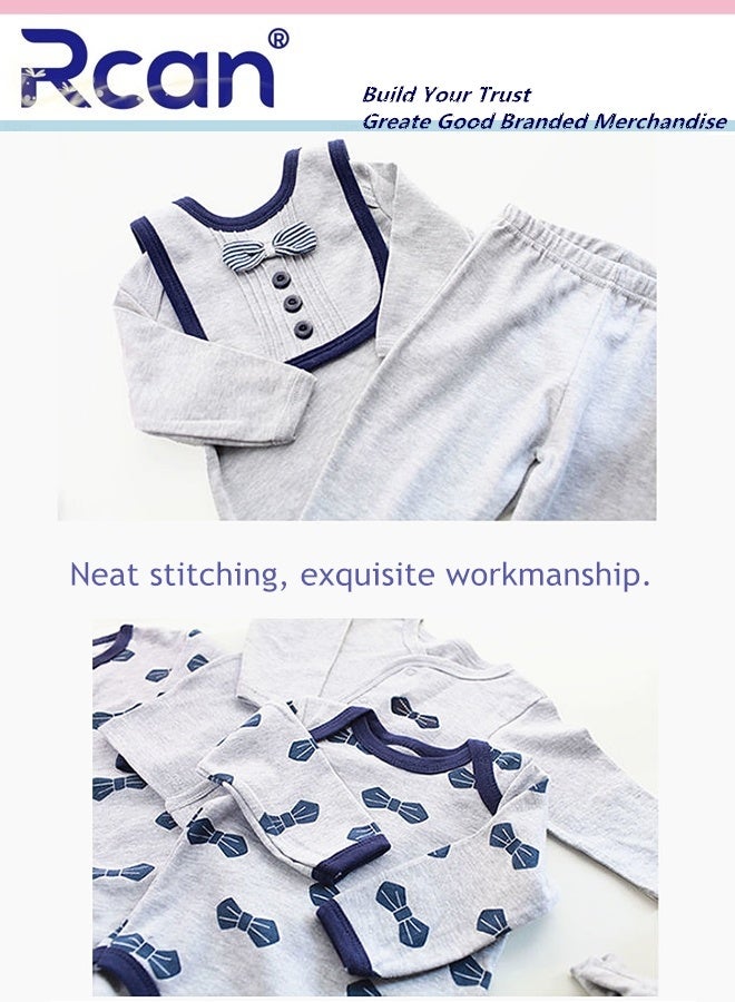 Rcan Newborn Gift Set for Baby Boy＆Girl Infant Gift Set Baby Gifts Premium Cotton Baby Clothes Accessories Set Fits Newborn to 3 Months - Image 4