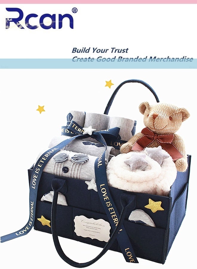 Rcan Newborn Gift Set for Baby Boy＆Girl Infant Gift Set Baby Gifts Premium Cotton Baby Clothes Accessories Set Fits Newborn to 3 Months - Image 1