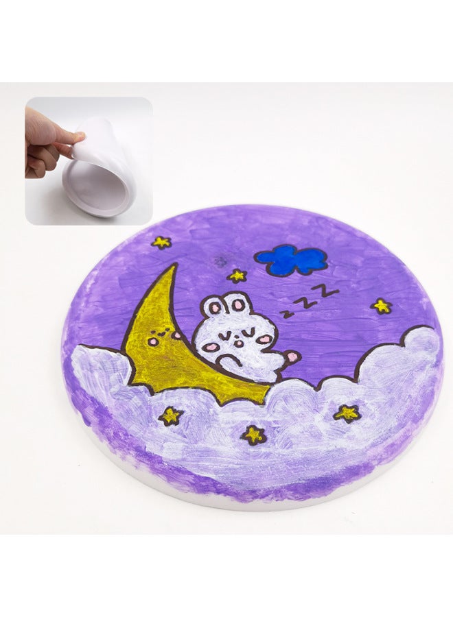 Kindergarten Hand-painted DIY Graffiti Blank Frisbee Children's Painted Outdoor Parent-child Toy Flying Saucer Wholesale-Specifications:Frisbee Backpack  - Image 3