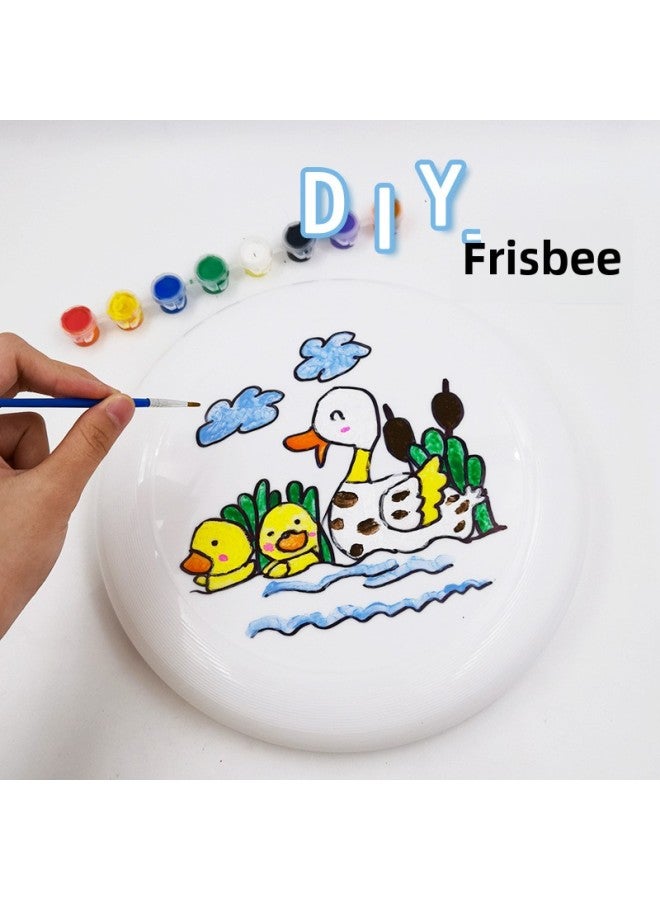 Kindergarten Hand-painted DIY Graffiti Blank Frisbee Children's Painted Outdoor Parent-child Toy Flying Saucer Wholesale-Specifications:Frisbee Backpack  - Image 2