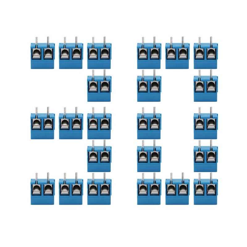 REES52 30 قطعة موصل كتلة طرفية براغي مثبتة على لوحة الدوائر 2 دبوس 3.5 مم - Image 2