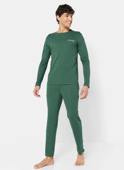 جاك اند جونز Basic T-Shirt and Pants Loungewear Set