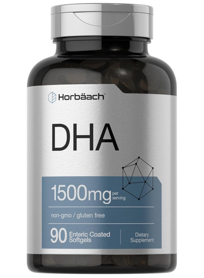 Horbäach Horbaach DHA Supplement 1500mg | 90 Softgels | EPA, Omega 3, DHA | Non-GMO, Gluten Free - Image 1