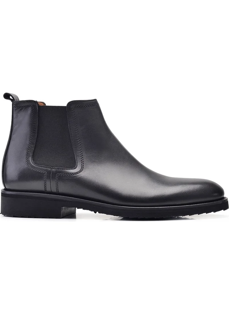 Nevzat Onay Leather Black Classic Chelsea Men's Boots -11412-
