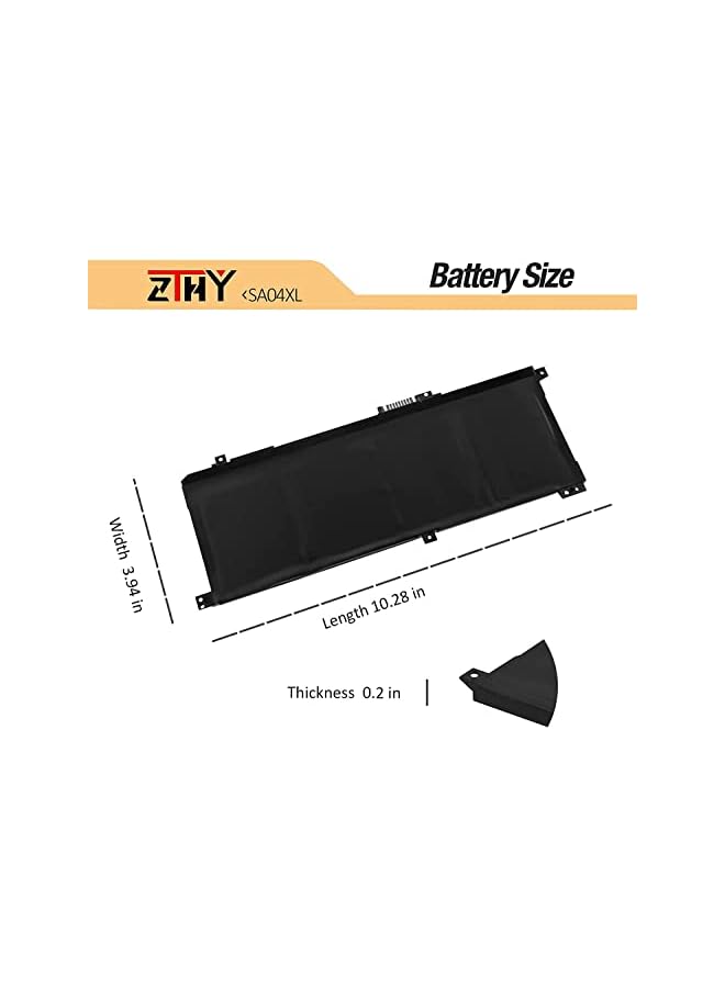 ZTHY Sa04Xl Laptop Battery Compatible With Hp Envy X360 15-Dr 15-Dr0010Tx Series Notebook Hstnn-Ob1F Hstnn-Ob1G Hstnn-Ub7U L43248-541 L43248-Ac1 L43248-Ac2 L43267-005 Sao4Xl 15.12V 55.67Wh - Image 4
