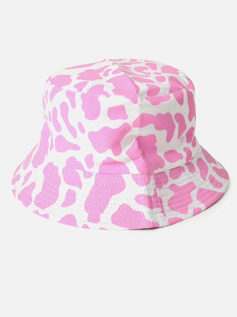 Haute Sauce Pink Stylish Printed Bucket Cap