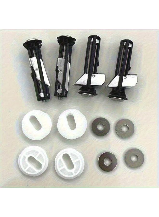 4 Piece Heavy Duty Stainless Steel Toilet Hardware Kit Anti Rust Fastening Parts - Image 4
