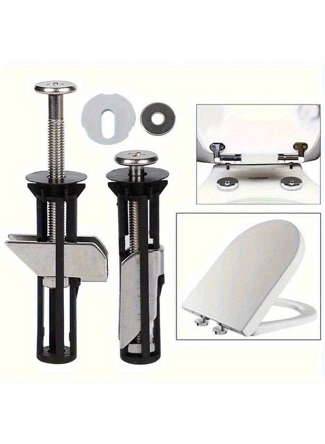 4 Piece Heavy Duty Stainless Steel Toilet Hardware Kit Anti Rust Fastening Parts - Image 5