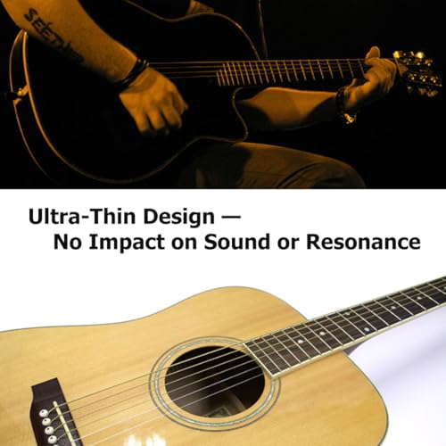 Healing shield Premium Acoustic Guitar Pickguard Pick Guard, Transparent Self-Adhesive, Scratch Resistant Protection Coating, Anti-Dust, Anti-Fingerprint, Made in South Korea, Clear Glossy, Style Type - Image 5