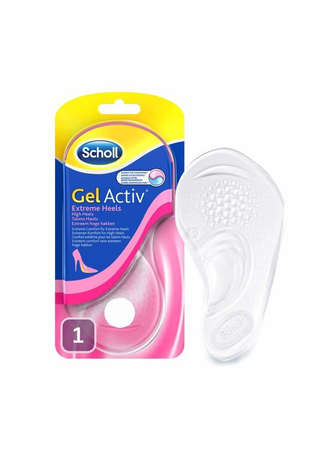 Scholl Gel Activ Comfy Insoles Extreme Heels, UK 3-7.5 - Image 1