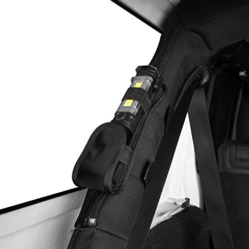Hooke Road Wrangler Roll Bar Mount Flashlight Holder wLED Emergency Flashlight for Jeep Wrangler 9726 TJ JK JL - Image 3