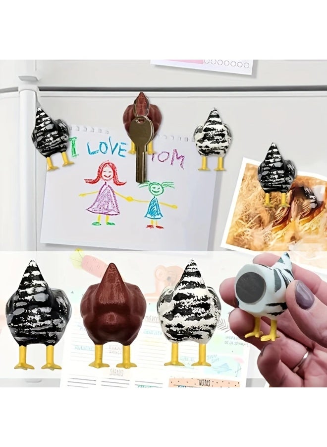 Goolsky Chicken Butt Magnets Set(3pcs), Funny Polystyrene Fridge Decor, Creative Star-Shaped Art Design, Humorous Home Decorations, Unique Gift Idea  - Image 3