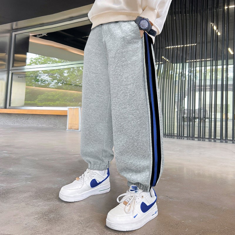Boys' Pants Style Children'S Sports Thin Sweatpants 2026 New Stylish Trendy Long Pants For Older Children - Image 1